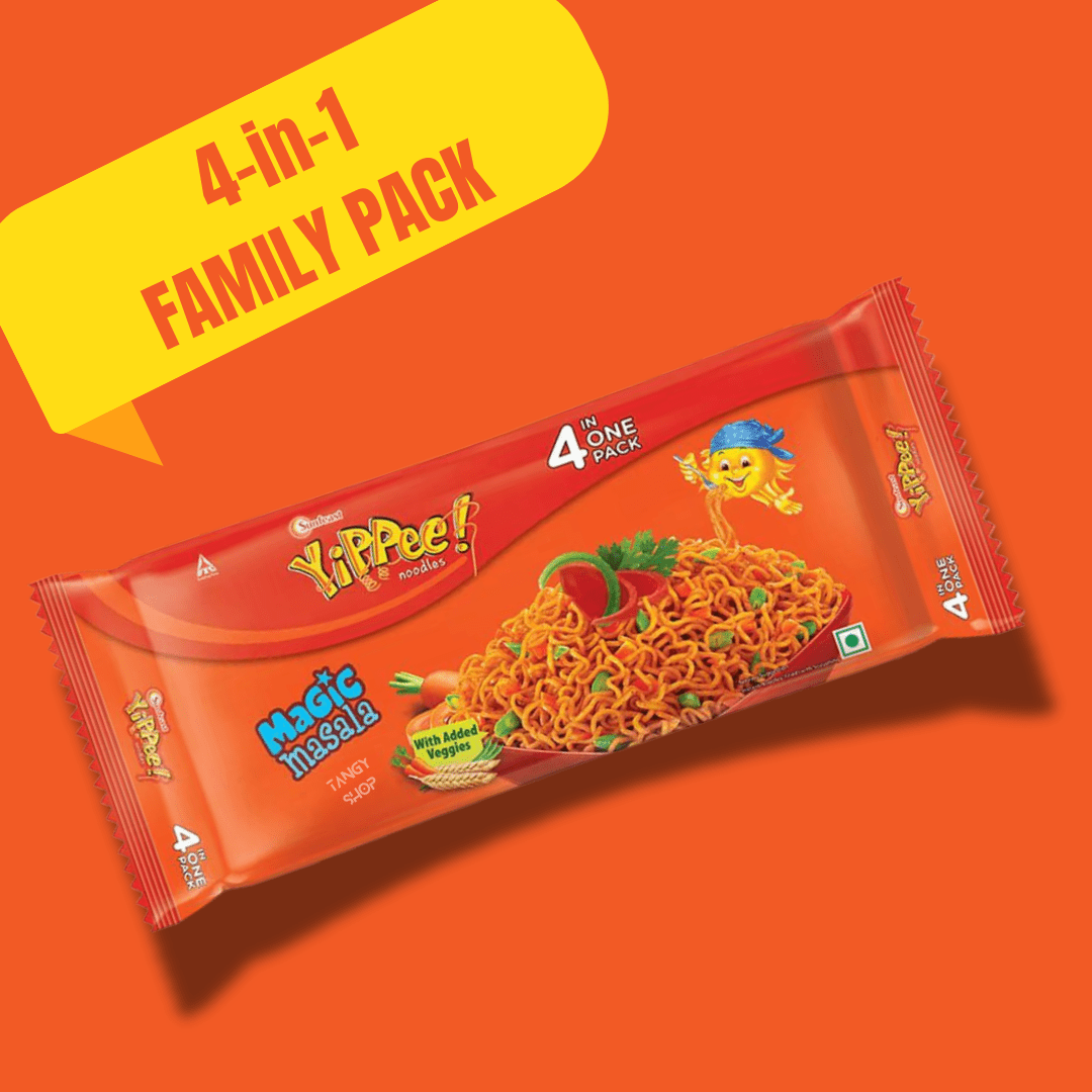 Yippie Noodles | 4 - in - 1 Pack | 280g | Tangy Shop - TANGY SHOP