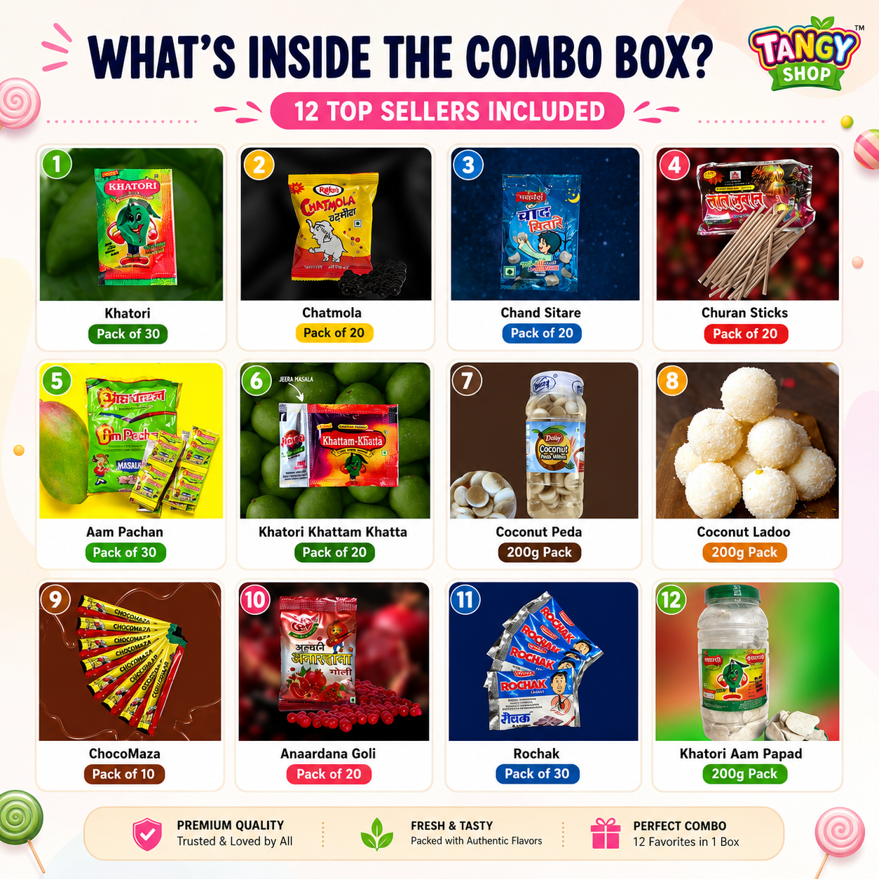 COMBO BOX | TOP 12 SELLERS FROM TANGY SHOP