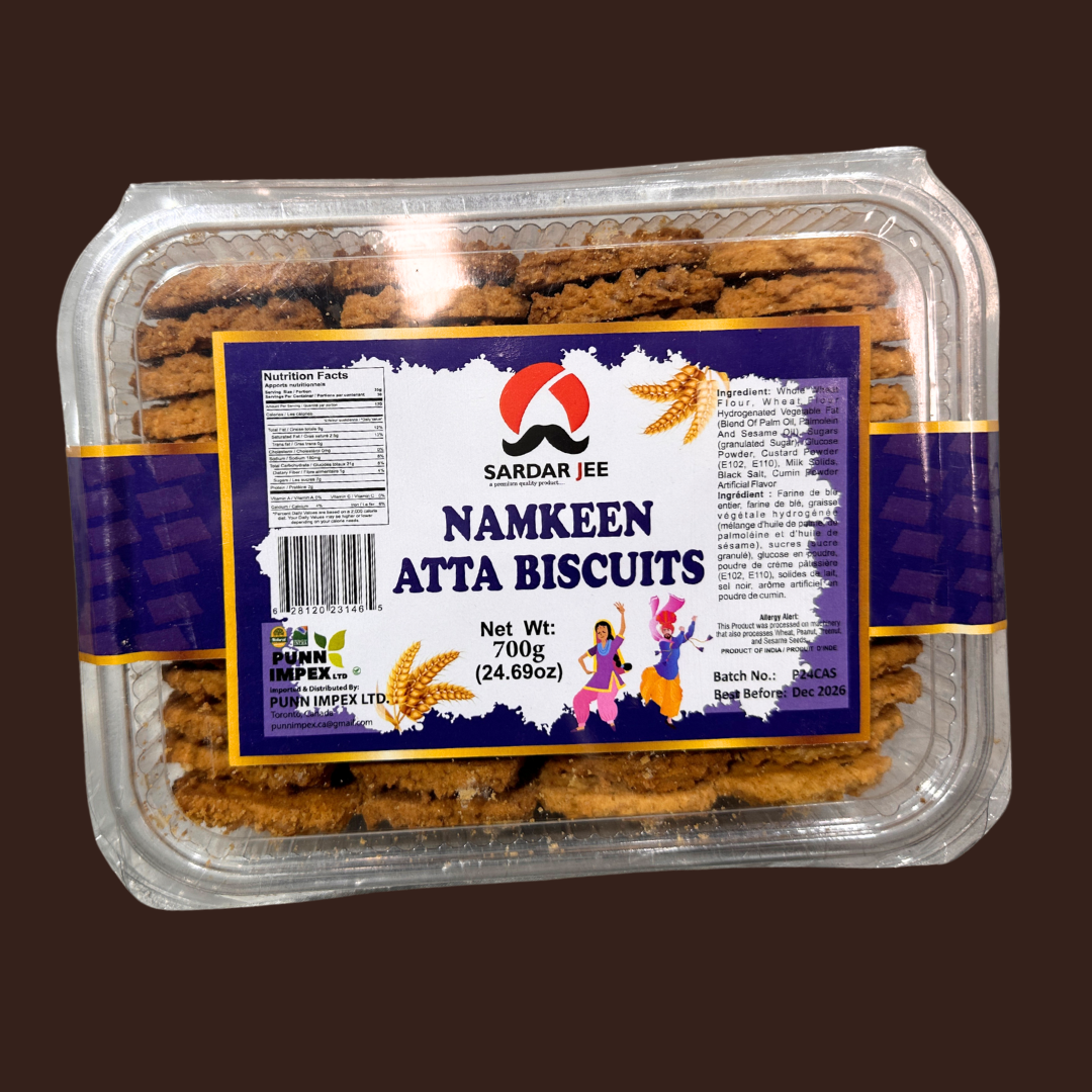 Namkeen Atta Biscuits | 700gm Pack | Imported from India