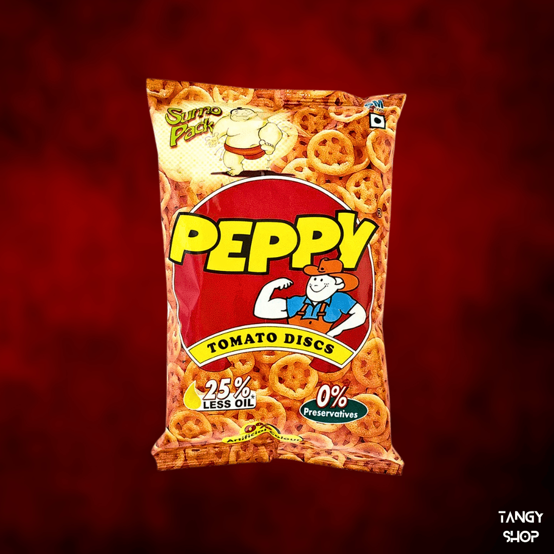 PEPPY WHEEELZ | TOMATO DISCS | 30 Rs BIG PACK - TANGY SHOP